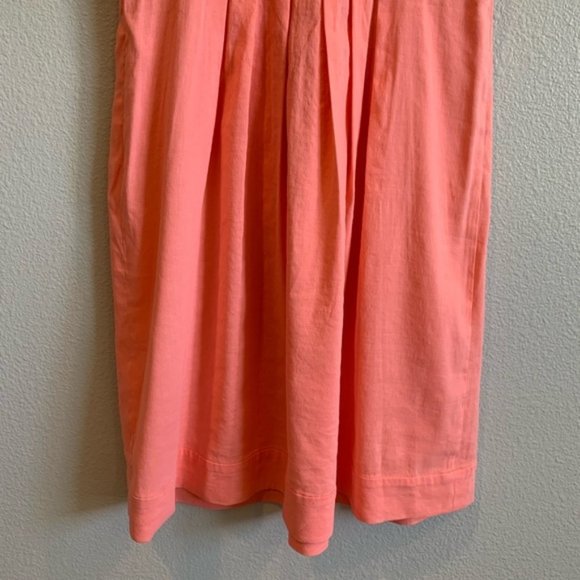 Theory "Miga" Pink Linen Spaghetti Strap Dress - Picture 8 of 8